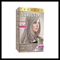 1 pcs MIRANDA HAIR COLOR MC-16 (ASH BLONDE) 30ml cat rambut profesional yang menghasilkan warna abu-