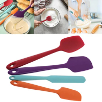 4 Pcs Silicone Spatula Heat Resistant Nonstick Cookware Kitchen Baking Scraper Cooking Utensil for Cake Cream Cooking Gadget