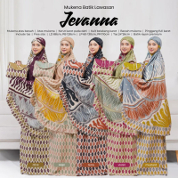 FJ Mukena AB JEVANNA Rukuh Telekung Atas Bawah Batik Rayon Premium Perlengkapan Ibadah Sholat Fashio