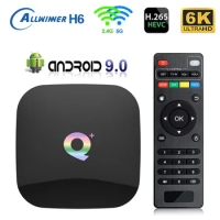 Q Plus Smart tv box Android 9.0 Allwinner H6 PK S905 Quad Core HD 6K 3D HDR10 h.265 USB 3.0 5G Wi-Fi iptv 8GB 128GB TV Box