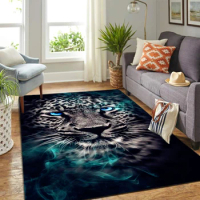 3D Print Animal Art Carpet Tiger Carpets Area Rug for Living Room Bedroom Decorate Door Mat Kids Floor