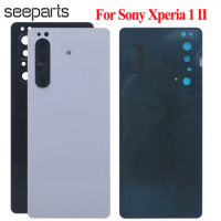 New For Sony Xperia 1 II Battery Cover Door Housing Case For Sony 1 II Back Cover Replacement Parts 1 II Battery Cover With Lens