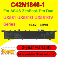 NEW C42N1846-1 Laptop Battery For Asus ZenBook Pro Duo UX581GV Duo Pro UX581G Pro Duo UX581GV 0B200-03490000 62WH High Quality