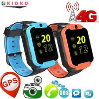 4G Kids GPS Smart Watch Phone Waterproof Video Call 7 Games SOS LBS WIFI Location Tracker Remote Monitor Children Watch LT35