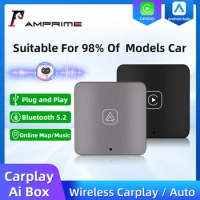 AMPrime CarPlay/Android Mini Ai Box Apple Wireless Carplay Dongle Android Auto For VW Audi Toyota Honda Kia Peugeot Volvo Type-C