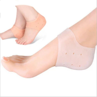 Silicone Feet Care Socks Heel Cover Moisturizing Gel Heel Thin Socks with Hole Cracked Foot Skin Care Protectors Foot Care Tool