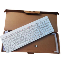 German layout white wireless keyboard for Lenovo SK-8861