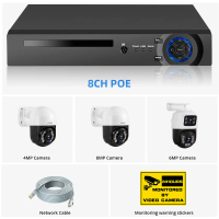Fuers H.265 8CH POE DIY System Video Surveillance Security System Kit Camera Surveillance CCTV Face 