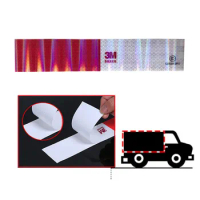 20 Pcs Reflective Tape Safety Caution Warning Reflective Adhesive Tape Sticker For Truck Motorcycle Bicycle Car Styling