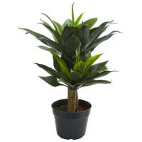 Nearly Natural 29" Double Agave Succulent Artificial Plant, Green