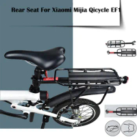 Bicycle Rear Seat Rack Rear Back Seat For Xiaomi Mijia Qicycle Ef1 Smart Electric Scooter E-bike Travel Bicycle Accessories Bike