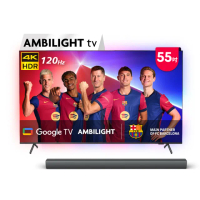 【Philips 飛利浦】55吋4K 120hz Google TV智慧聯網液晶顯示器(55PUH8808)
