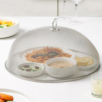 飯菜罩 新居意網紅蓋菜網罩子飯菜防塵餐桌罩家用防蠅剩菜罩食物罩遮菜罩