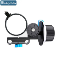Mcoplus lens Follow Focus with Gear Ring Belt for Canon Nikon Sony and Other DSLR Camera Camcorder DV Video Shooting