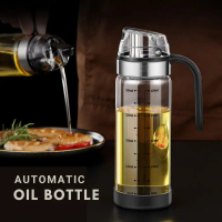 PREMIO Botol Tempat Minyak Goreng Bekas Kecap Saos Oil Bottle Kaca Silikon Stainless