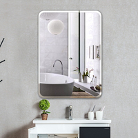 免打孔浴室鏡子無框粘貼衛浴鏡壁掛衛生間洗漱鏡化妝鏡子衛浴鏡子