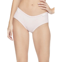 【Calvin Klein 凱文克萊】CK 女性內褲 淡粉色 超柔軟 棉 莫代爾 混紡細羅紋 彈性纖維(單件袋裝 美國進口)