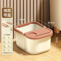 家用泡腳桶加高過膝洗腳桶冬季保溫泡腳盆手提大號養生按摩足浴桶
