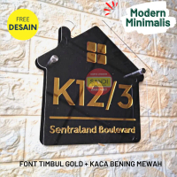 PAPAN NOMOR RUMAH AKRILIK NOMER RUMAH AKRILIK NO RUMAH AKRILIK TIMBUL