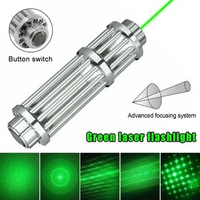 Tactical Camping Tool Laser Pointer Red Green Laser Pointer Pen Hunting 532nm/450nm/650nm Visible Beam Light Zoom Focus Lazer