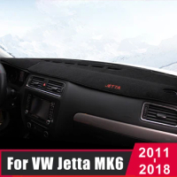 For Volkswagen VW Jetta A6 5C6 Mk6 2011-2018 Car Dashboard Cover Mat Sun Shade Pad Instrument Panel Carpet Protector Accessories