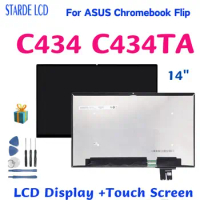14 inch Original For ASUS Chromebook Flip C434 C434T C434TA LCD Display Touch Screen For Asus C434 Screen Part Replacement