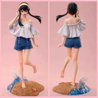 Anime Forger Yor SPY×FAMILY Figurine GK Beach Yor Forger Action Figures 30cm PVC Collection Model Pe