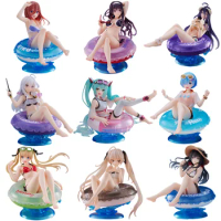 10cm Aqua Float Girls Hatsune Miku Anime Figure AFG Nakano Miku Action Figure Swimsuit Girl Rem Figurine Collection Model Toys