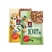 【QUAKER 桂格】免浸泡系列1kg任選x2(5+超纖穀飯/10超纖穀豆飯)