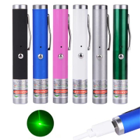 Green Dot Powerful Laser Pointer USB Laser Pen Built-in Battery Rechargable Teaching Pen for PPT