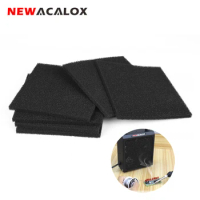 NEWACALOX 6pcs/lot Activated Carbon Filter Sponge For Welding Exhaust Smoking Apparatus Solder Smoke Absorber ESD Fume Extractor
