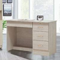 【ASSARI】復古橡木3.5尺書桌(寬106x深55x高72cm)