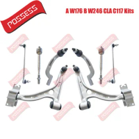 8 Pieces Front Suspension Control Arm Stabilizer Link Tie Rod End Kits For Mercedes Benz A B CLA-Class W176 W246 W242 C117