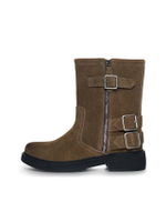 รองเท้าบูท Vintage Washed Biker Ankle Boots