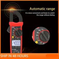 UNI T UNI-T UT202A+ UT204+ Digital AC DC Voltage Clamp Meter Multimeter True RMS 400-600A Auto Range Voltmeter Resistance Test