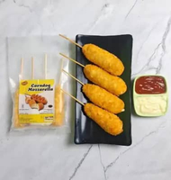 NISOFOOD CORNDOG SOSIS KEJU MOZZARELLA 180GR ISI 4PCS BEKU FROZEN HALAL
