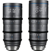 Venus Optics Laowa FF Ranger LiteGrey 28-75mm/75-180mm T2.9 Aperture Cinema Lenses Full Frame Cine Zoom Lens for PL EF