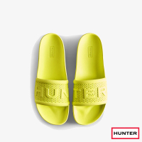 【HUNTER】男鞋-Bloom Algae輕量平板拖鞋(檸檬黃)