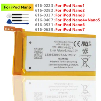 Original Battery For iPod Nano 1 2 3 4 5 6 7 4th 5th 6th 7th 1st 2nd Generation 2 Gen 2Gen 3rd 3 Gen 3Gen + Free Tools