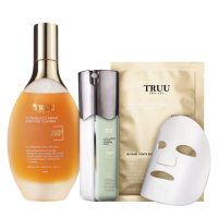 【TRUU 童】76酵母胺基酸淨膚潔顏露150g+99控油保濕平衡乳50ml 送 冰原花后修復安瓶面膜