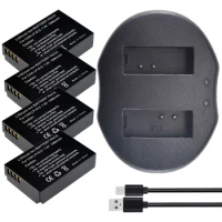 4PACK LP-E12 Battery &amp; DUAL USB Charger For Canon EOS M50 M200 Compact Camera