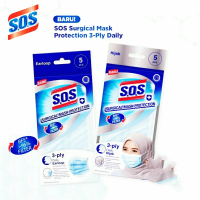 Sos Surgical Mask Protection 3-ply isi 5 pc