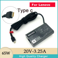Genuine 65W Power Adapter 20V 3.25A USB-C Charger For Lenovo IdeaPad S540 Yoga Slim 7 Pro Laptop Ac Adaptor