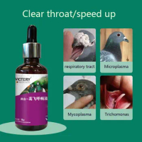 Pigeon respiratory probiotics 50ml racing pigeon carrier pigeon natural plant respiratory tract cleaner