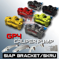 BREMBO GP4 CALIPER 4POT SIAP BRACKET SKRU DEPAN BELAKANG FRONT REAR Y15ZR LC4S LC5S RXZ RS150 Y125Z