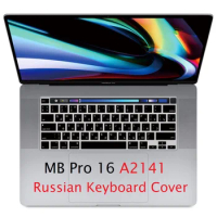 Soft for Macbook Pro 16 2019 A2141 Russian EU US Keyboard Cover Silicon For Macbook Pro 16 A2141 Russian Keyboard Protector Skin
