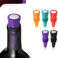 1PC Silicone Wine and Beverage Bottle Cap Set Leak Proof Champagne Bottles Sealer Stoppers Wine Cork Saver Stopper Reusable