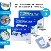 Desklife【Part B】ProMaster Big Size A3 / A4 100pcs Laminate Film Laminating Pouche Film Plastik Lamin