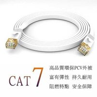 [富廉網] CT7-6 15M CAT7 高速網路 SSTP 扁型線 10Gbps