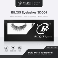 BILQIS Eyelashes 3D001 Bulu Mata Palsu 3D Bold Makeup Look Eyelash Nyaman Dipakai 6 PASANG
